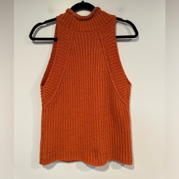 Cozy Orange Knit Anthropologie Sleeveless Top NWT - Picture 4 of 4